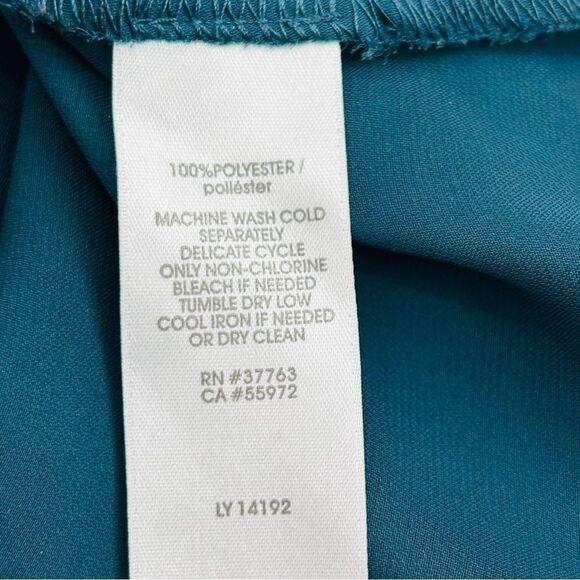 Laundry by Shelli Segal dark teal sleeveless dress/work top size 14 - Picture 5 of 6